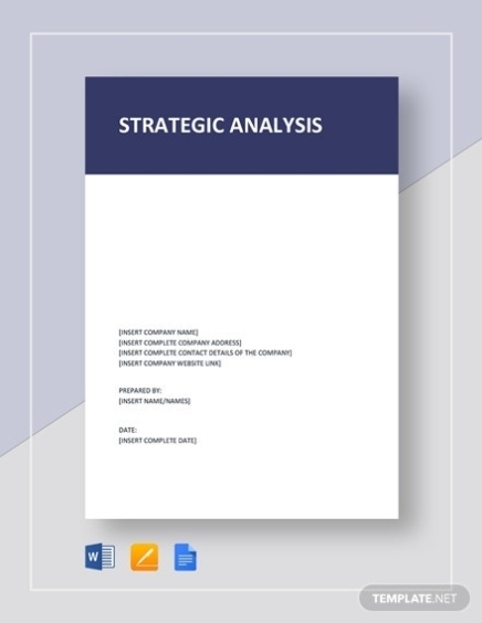 10+ Incremental Analysis Templates In Google Docs | Word | Pages | Pdf In Strategic Analysis Report Template