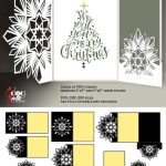 10 Snowflake Christmas Card Templates Digital Cut Svg Dxf with regard to Print Your Own Christmas Cards Templates