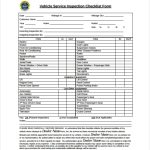 10+ Vehicle Inspection Checklist Templates - Pdf,Word, Excel, Pages in Vehicle Checklist Template Word