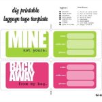 12+ Luggage Tag Templates - Word, Psd | Free &amp; Premium Templates with Luggage Tag Template Word