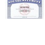12 Real &amp; Fake Social Security Card Templates (Free) for Fake Social Security Card Template Download
