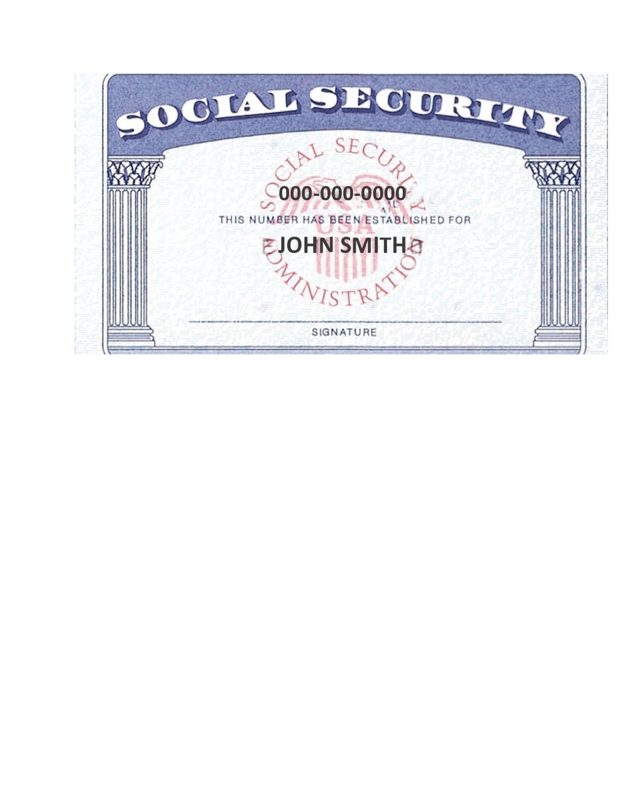 12 Real & Fake Social Security Card Templates (Free) For Fake Social Security Card Template Download