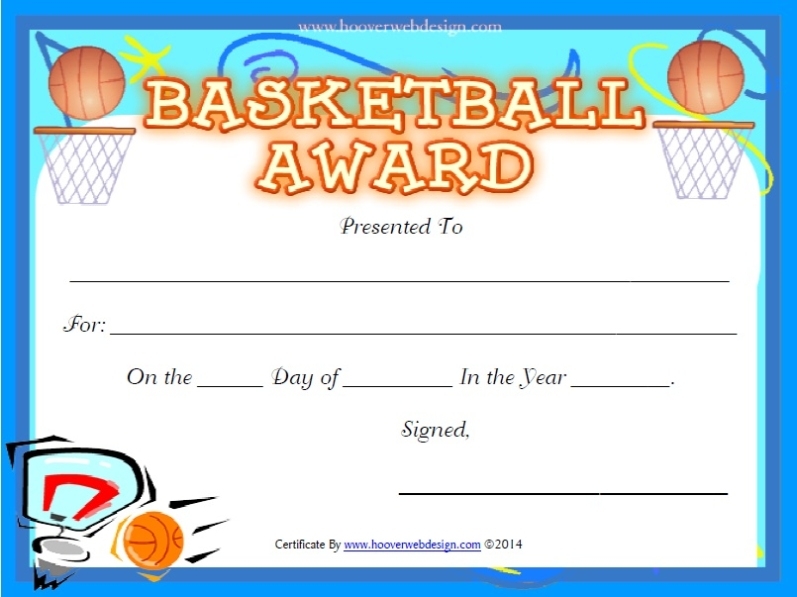 13 Free Sample Basketball Certificate Templates - Printable Samples For Basketball Certificate Template
