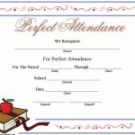 13 Free Sample Perfect Attendance Certificate Templates - Printable Samples in Perfect Attendance Certificate Template