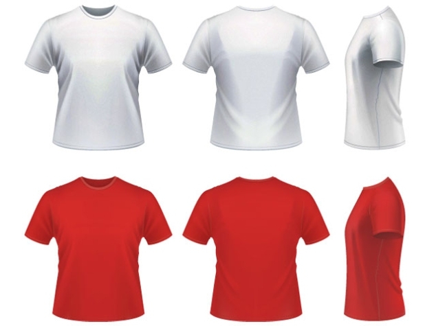 14 T Shirt Mockup Vector Templates Images - T Shirt Vector Mock Up, Tee Shirt Template In Blank T Shirt Design Template Psd