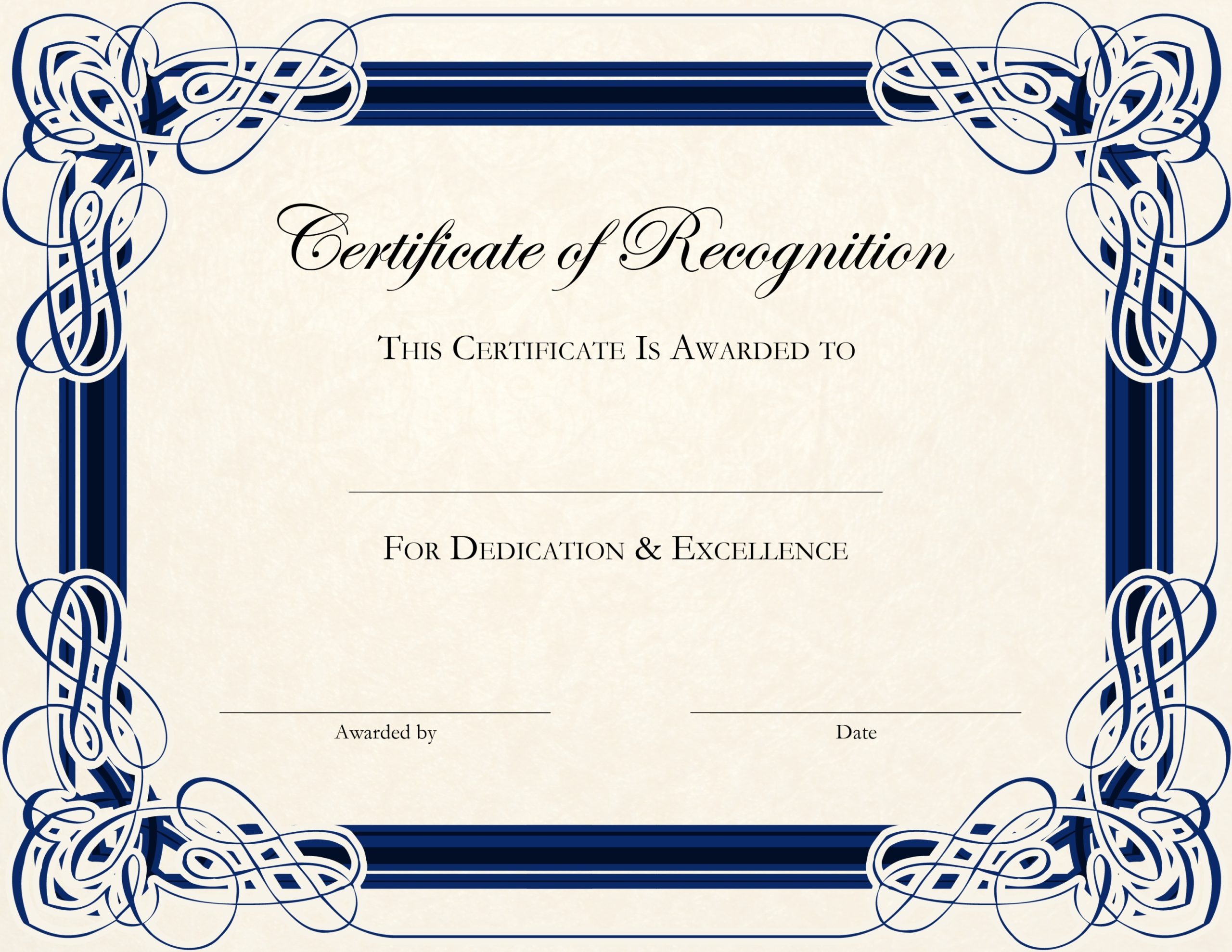 15 Editable Microsoft Certificate Templates Images - Free Editable For Free Template For Certificate Of Recognition