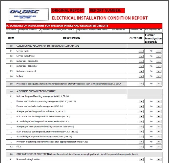 16Th Edition Electrical Installation Certificate Inside Electrical Installation Test Certificate Template