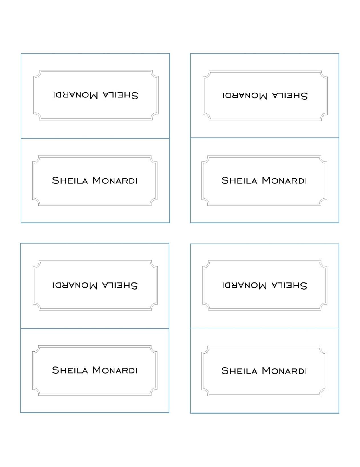 17+ Place Card Template Word 6 Per Sheet - Template Invitations Intended For Place Card Template 6 Per Sheet