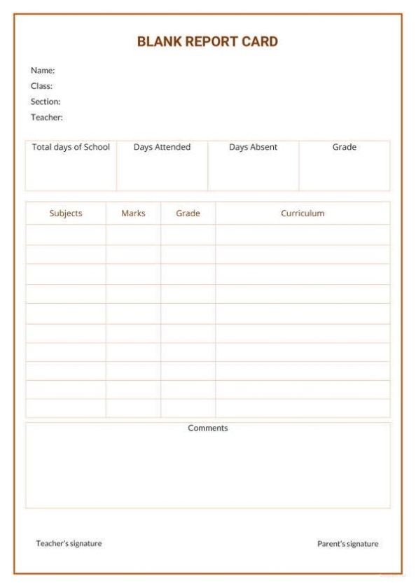 17+ Report Card Template - 6 Free Word, Excel Pdf Documents Download With Regard To College Report Card Template