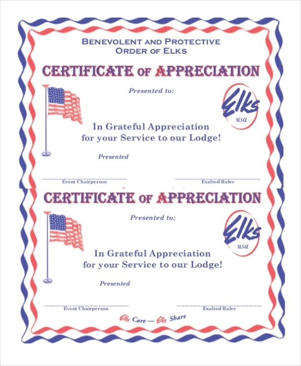 19+ Certificate Of Appreciation Templates - Free Sample, Example With Regard To Certificates Of Appreciation Template