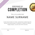 23 Free Certificate Of Completion Templates [Word, Powerpoint] in Free Certificate Of Completion Template Word
