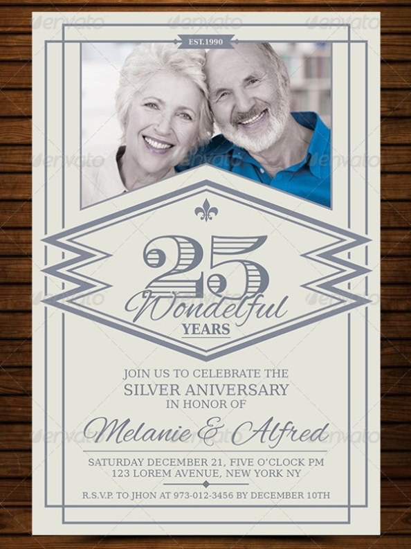 23+ Wedding Anniversary Invitation Card Templates - Word, Psd, Ai Regarding Anniversary Card Template Word
