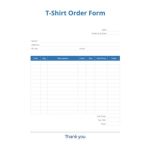 26+ T-Shirt Order Form Templates - Pdf, Doc | Free &amp; Premium Templates regarding Blank T Shirt Order Form Template