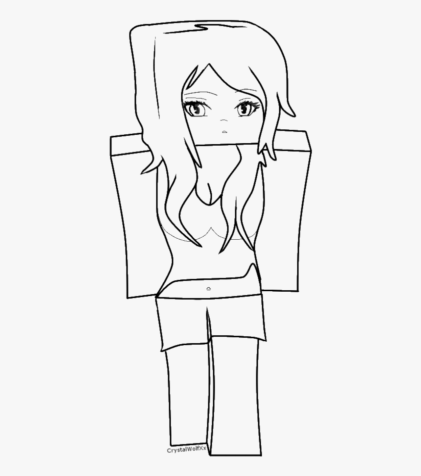 28 Collection Of Minecraft Girl Skins Coloring Pages - Minecraft Cute Skins Coloring Pages, Hd Inside Minecraft Blank Skin Template