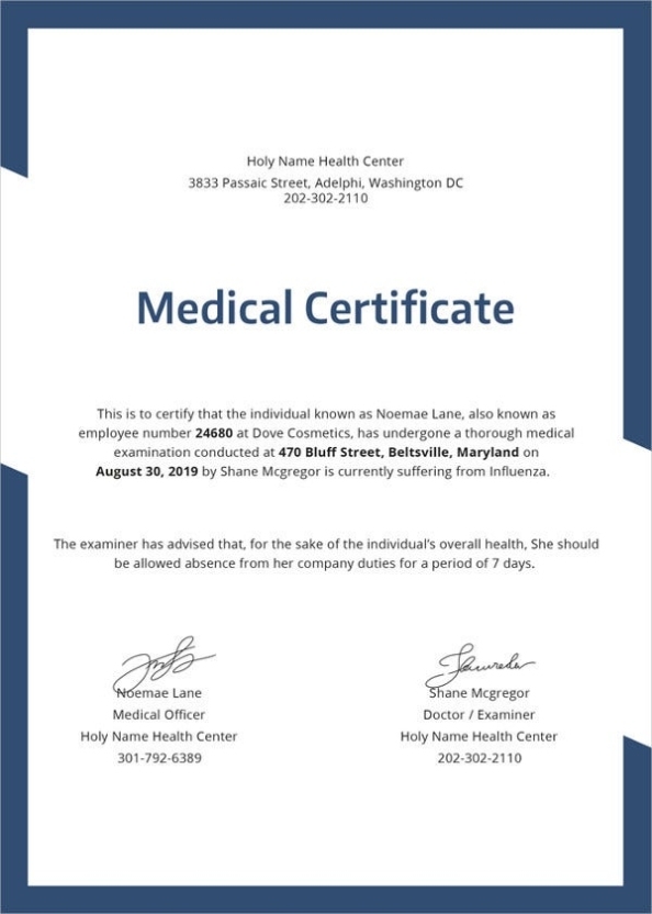 28+ Medical Certificate Templates In Pdf | Free & Premium Templates With Australian Doctors Certificate Template