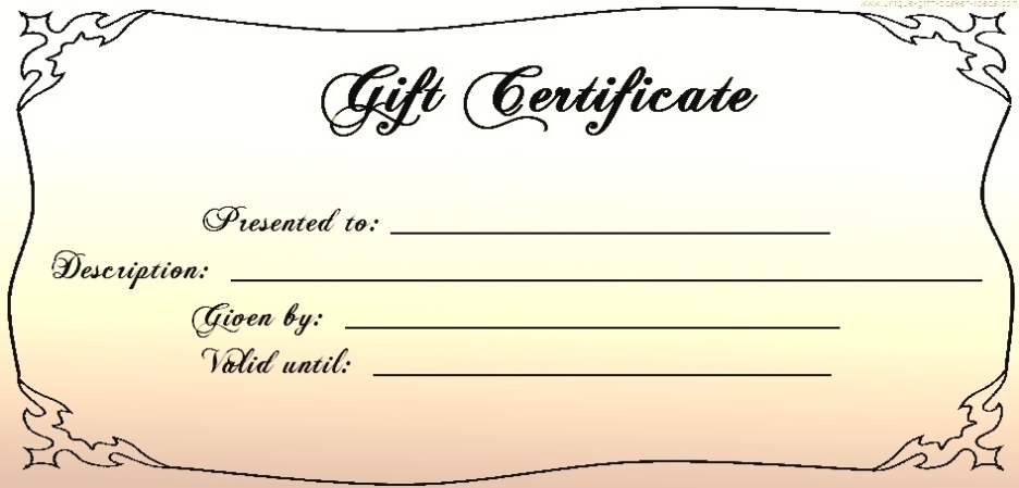 30 Printable Gift Certificates | Certificate Templates Intended For Pages Certificate Templates