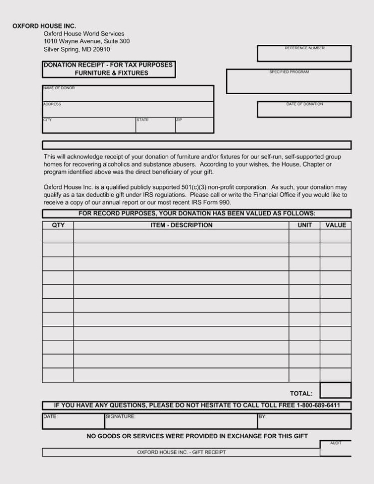 45+ Free Donation Receipt Templates (501C3, Non Profit, Charity) In Donation Report Template