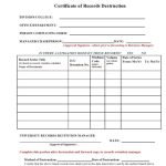 52 Useful Certificates Of Destruction (&amp; Examples) - Printabletemplates intended for Certificate Of Disposal Template