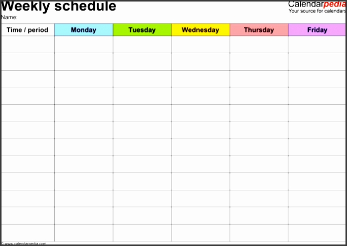 6 Daily Work Schedule Template Printable - Sampletemplatess Regarding Printable Blank Daily Schedule Template