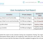 Acceptance Deliverables - Testmatick with regard to User Acceptance Testing Feedback Report Template