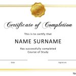Addictionary with Certificate Of Achievement Template Word