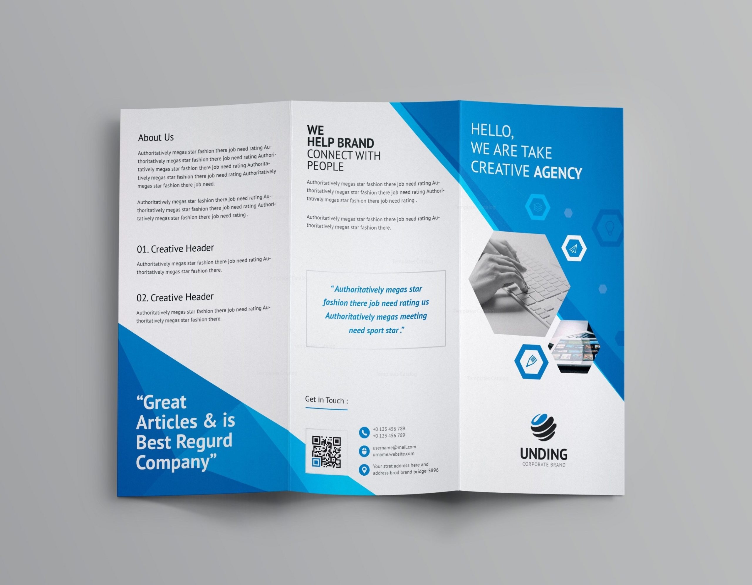 Aeolus Corporate Tri Fold Brochure Template 001159 - Template Catalog With Regard To Double Sided Tri Fold Brochure Template