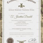 Army Camo Training Completion Certificate Design Template In Psd, Word pertaining to Army Certificate Of Completion Template