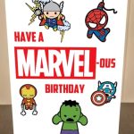 Avengers Birthday Card - Card Design Template inside Avengers Birthday Card Template