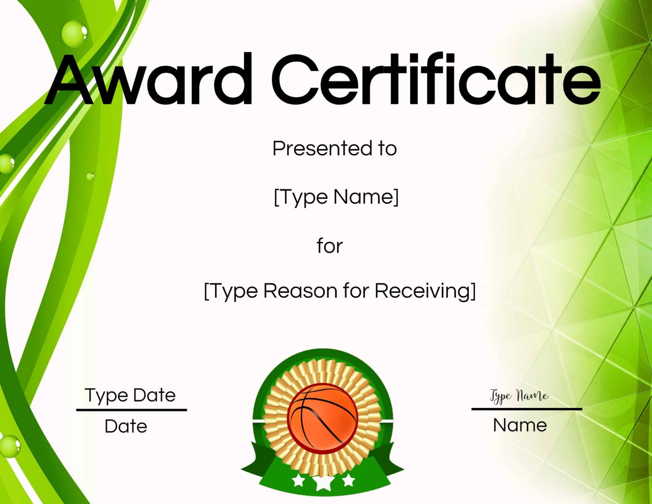 Basketball Participation Certificate Free Printable - Free Printable Regarding Participation Certificate Templates Free Download