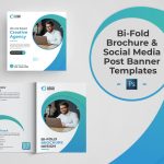 Bi-Fold Brochure And Social Media Post Banner Templates On Behance intended for Social Media Brochure Template