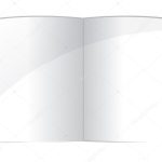 Blank Magazine Spread Or Note Book Pages Design Template Over White inside Blank Magazine Spread Template