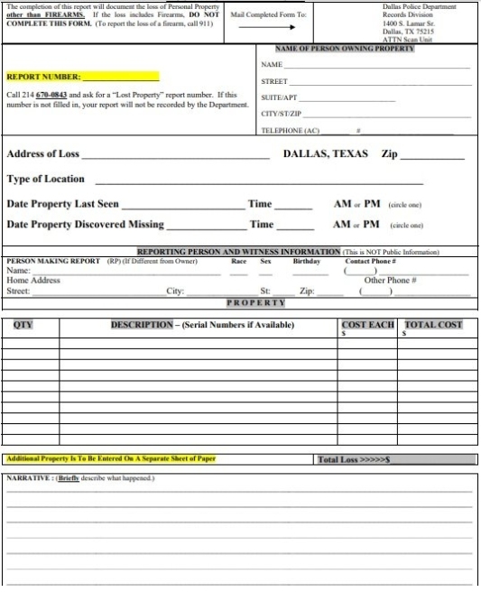 Blank Police Report Templates - 5+ Best Free Examples - Excel Tmp In Blank Police Report Template