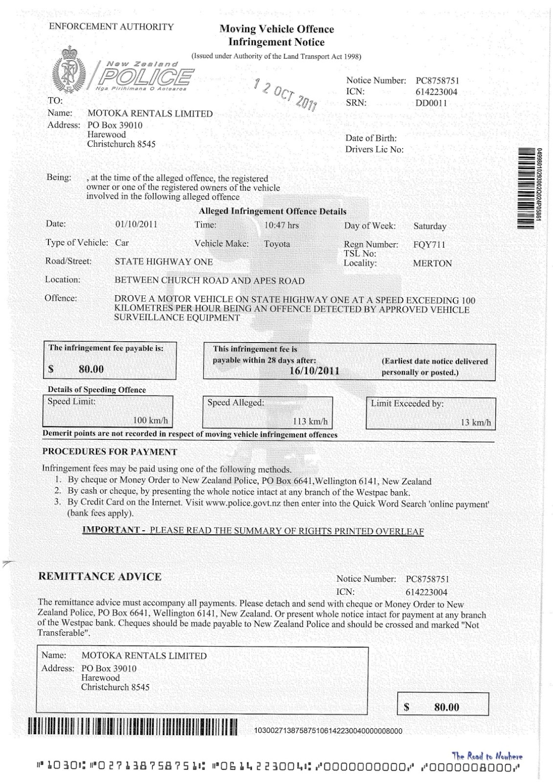 Blank Police Ticket Template | Hq Template Documents Within Blank Speeding Ticket Template