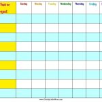 Blank Reward Charts - Template Calendar Design inside Blank Reward Chart Template