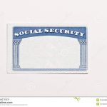 Blank Social Security Card Stock Image. Image Of Document - 21843389 pertaining to Blank Social Security Card Template Download
