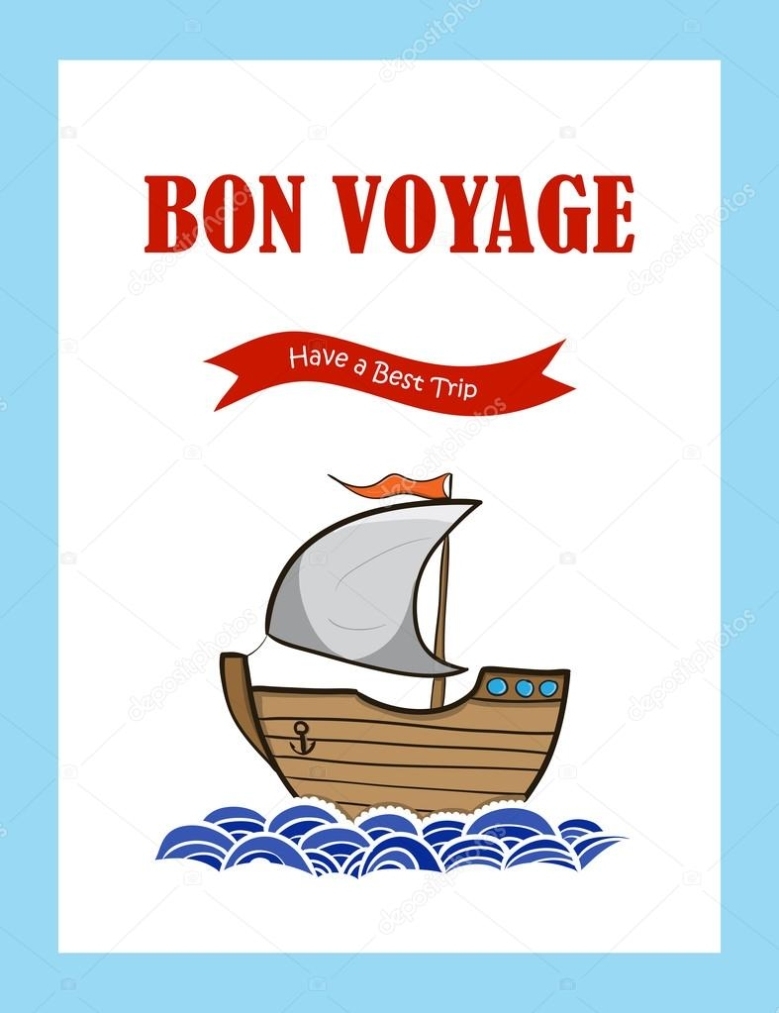 Bon Voyage Card Template Within Bon Voyage Card Template