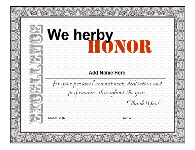 Certificate Ideas For Employees - Certificates Templates Free With Regard To Employee Recognition Certificates Templates Free