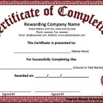 Certificate Of Completion Template Word - Sample Templates in Certificate Of Completion Word Template
