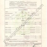 Certified Spanish Translation: Mexican Birth Certificate Translation with regard to Spanish To English Birth Certificate Translation Template