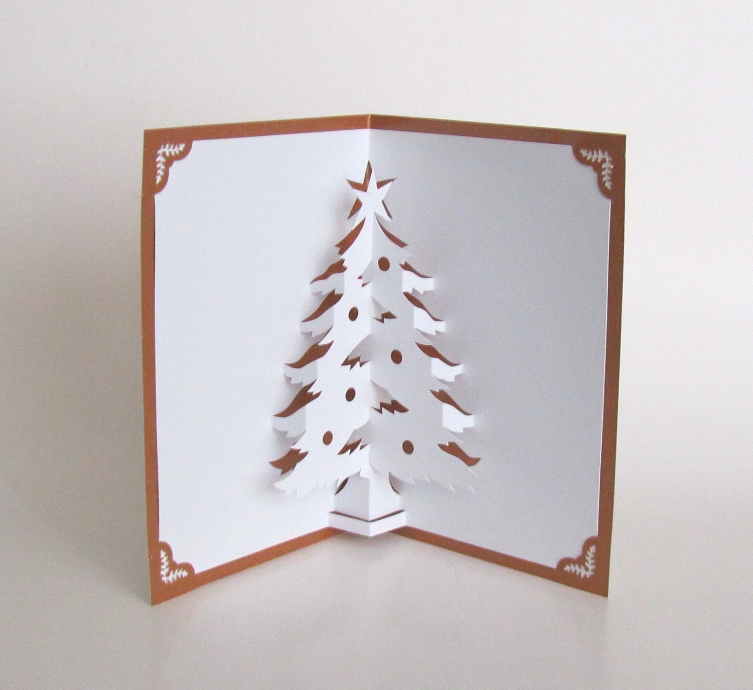 Christmas Tree 3D Pop Up Greeting Card Home Décor Handmade Regarding Pop Up Tree Card Template
