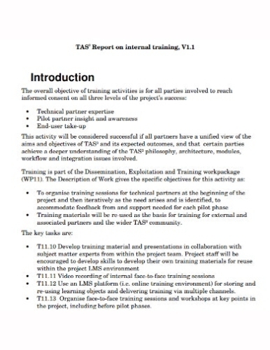 Conclusion And Recommendation For Industrial Training Report - Cameron Ross Pertaining To Training Summary Report Template