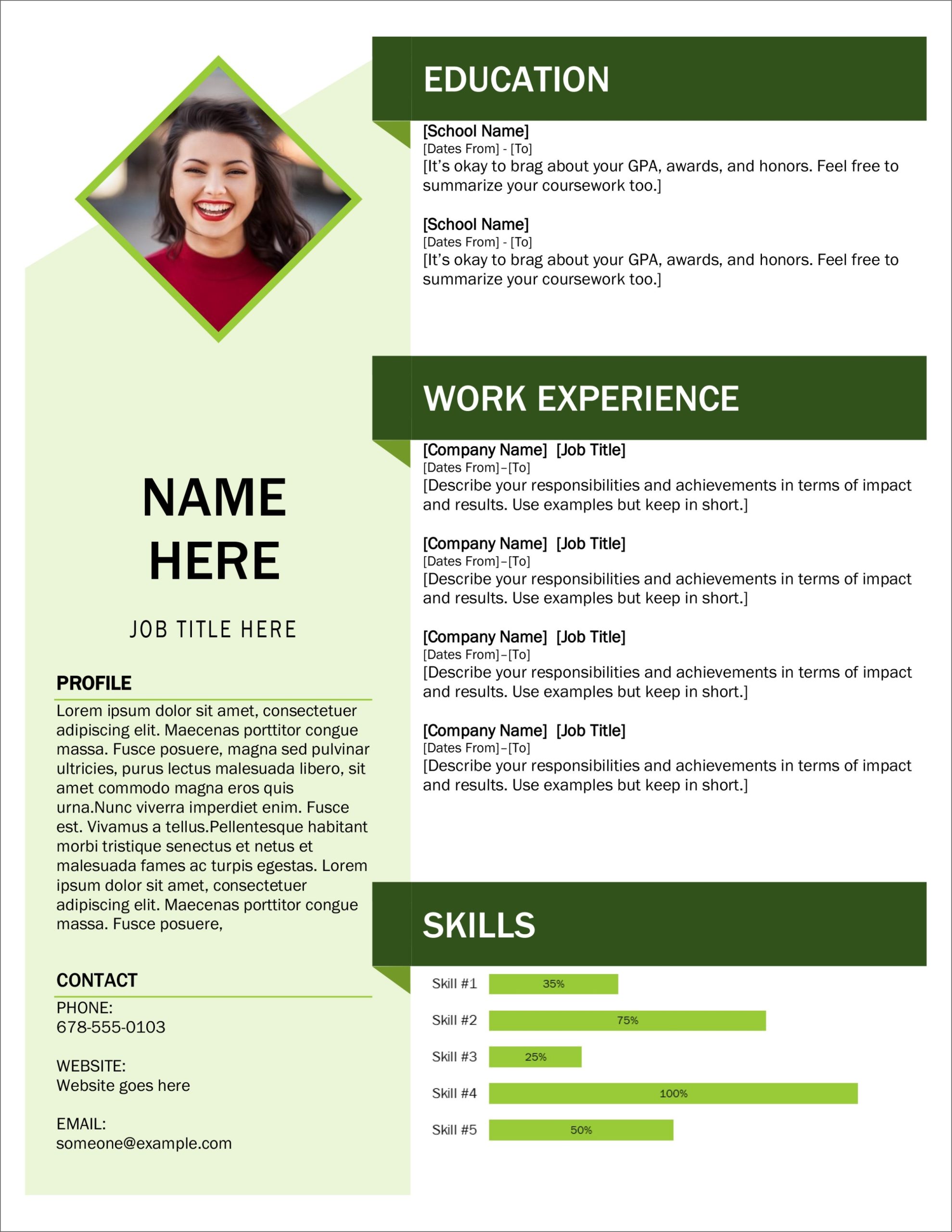 Creative Cv Templates Free Download For Microsoft Word / Free Creative Resume Cv Template (547 Throughout Free Printable Resume Templates Microsoft Word