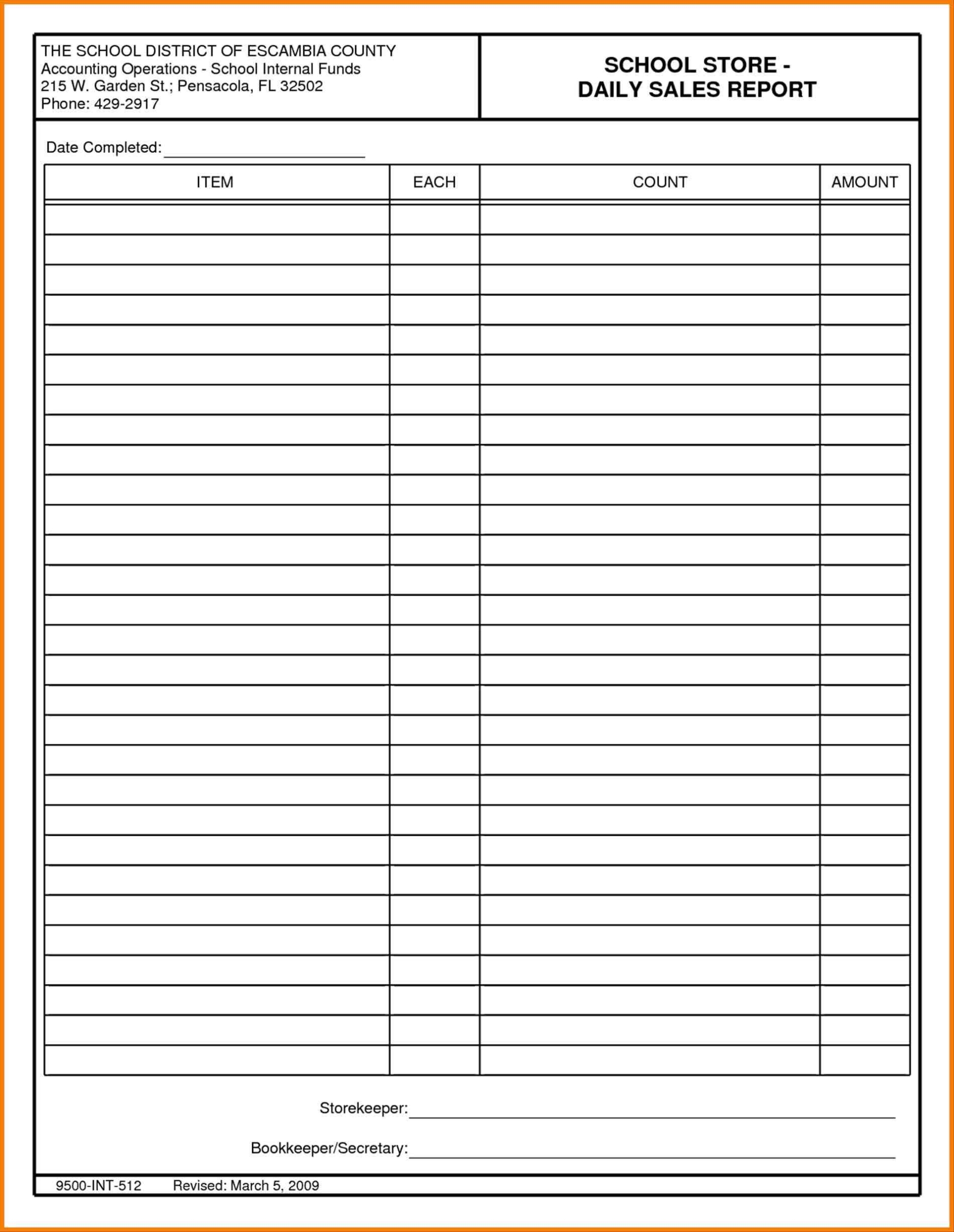 Daily Sales Report Template Excel - Sample Templates For Daily Report Sheet Template