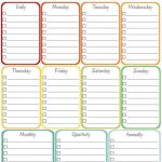 Daily Weekly Monthly Cleaning Schedule Template - Printable Receipt in Blank Cleaning Schedule Template