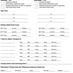 Daycare Infant Daily Report Template inside Preschool Weekly Report Template
