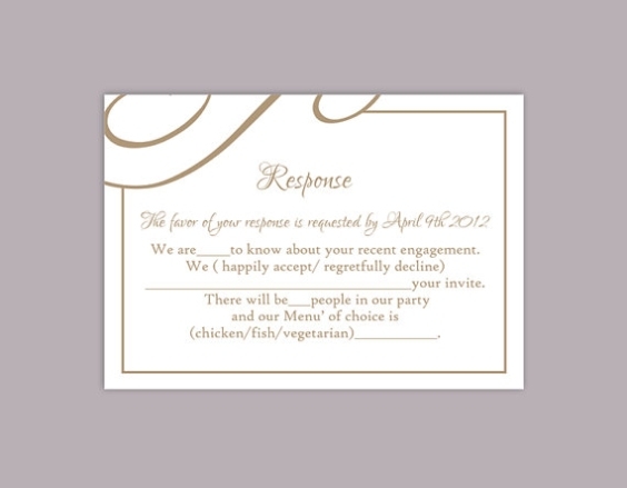Diy Wedding Rsvp Template Editable Text Word File Download Printable With Template For Rsvp Cards For Wedding