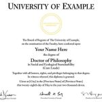 Doctorate Certificate Template 4 - Best Templates Ideas within Doctorate Certificate Template