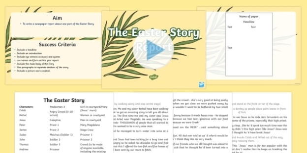 Easter Story Report Task Setter Powerpoint With Regard To Story Report Template