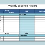 Excel Of Weekly Expense Report.xlsx | Wps Free Templates in Expense Report Template Xls