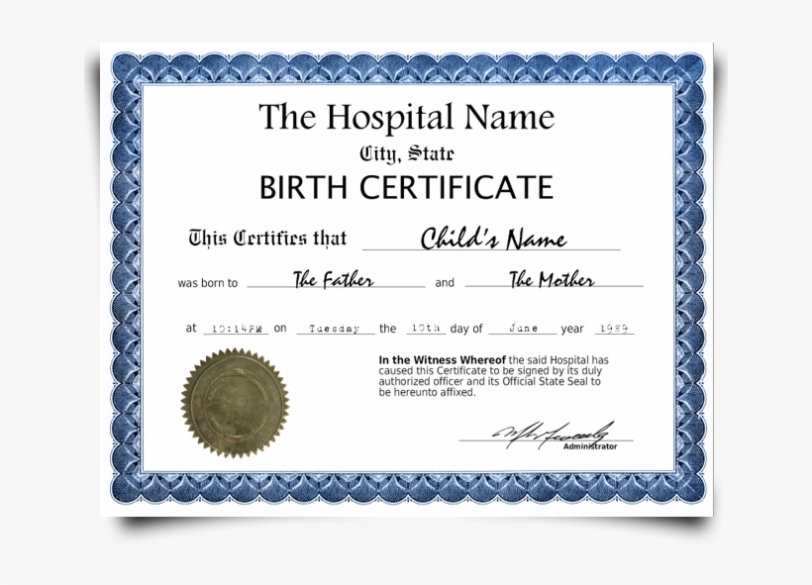 Fake Birth Certificate Maker Free : Create Certificate Template Within Fake Birth Certificate Template